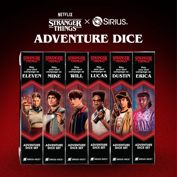 Sirius Dice: 7 Ct Stranger Things Adventure Dice - Lucas