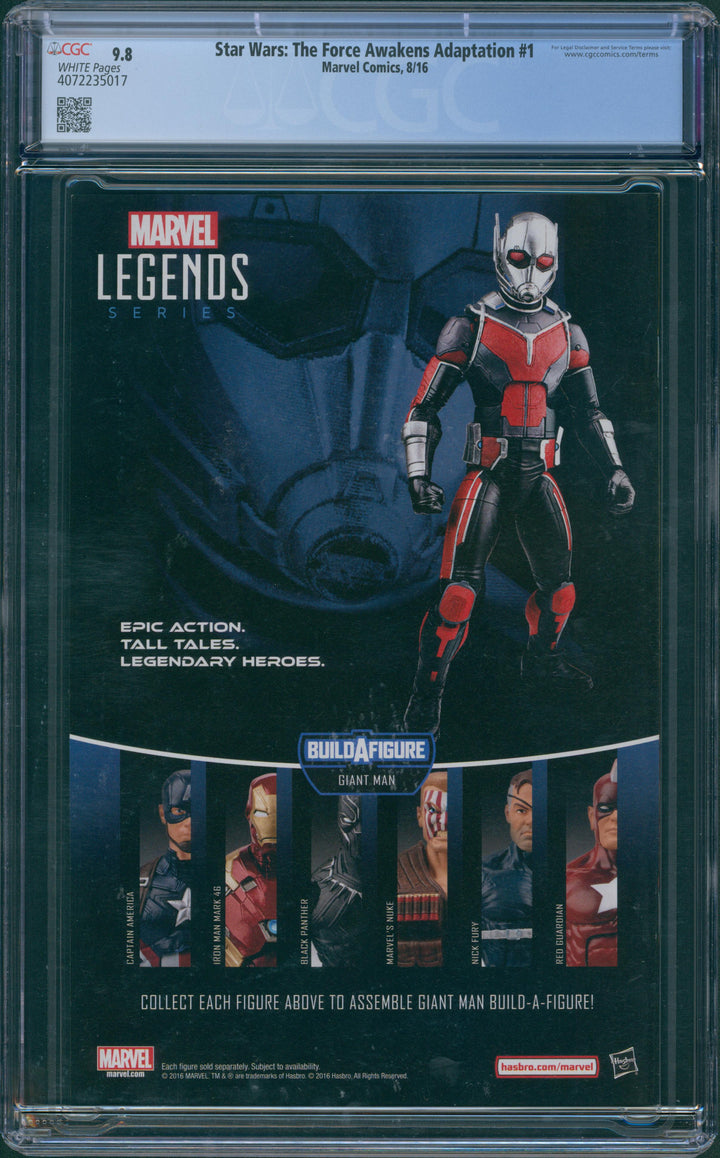 Star Wars: The Force Awakens Adaptation #1 CGC 9.8