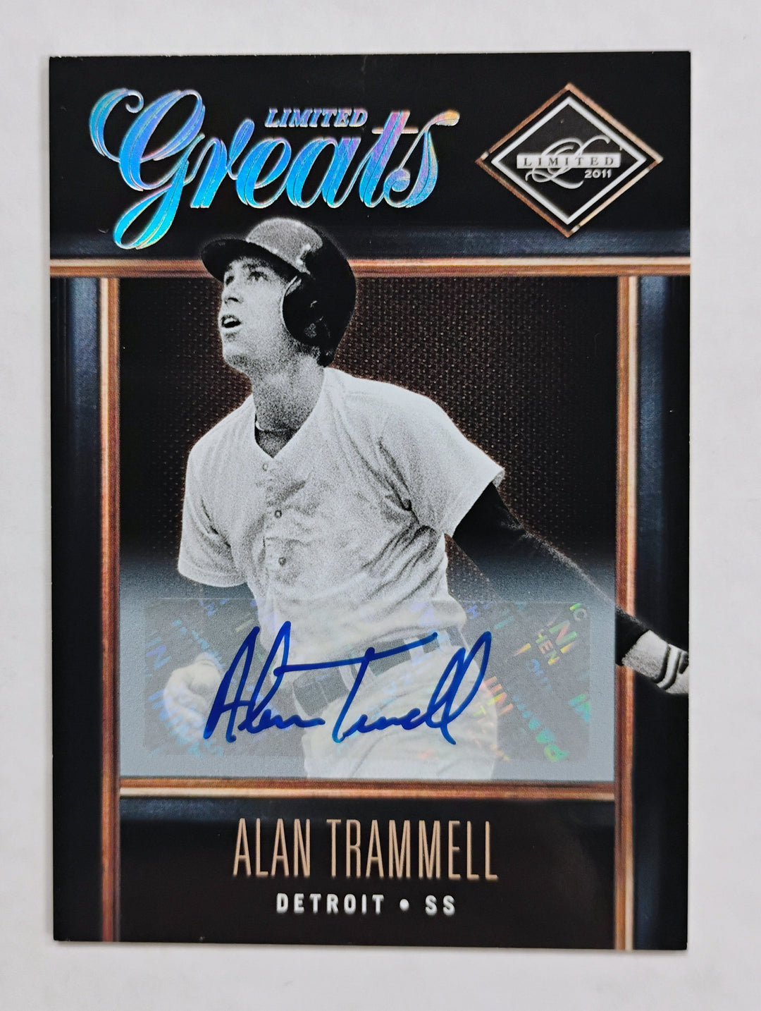 2012 Panini Leaf Limited Alan Trammell #15 Limited Greats /499