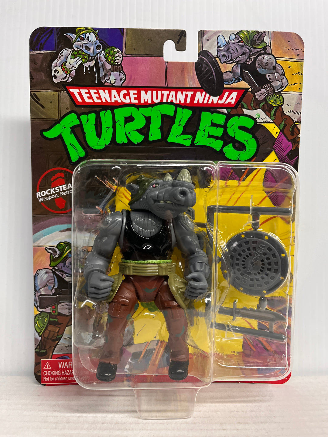 Teenage Mutant Ninja Turtles Rocksteady 2022 Re-Issue Action Figure