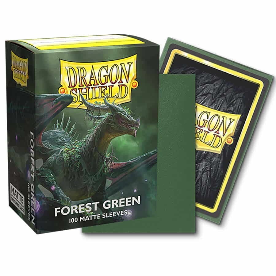 Dragon Shield Card Sleeves - Standard Matte: Forest Green (100 Ct)