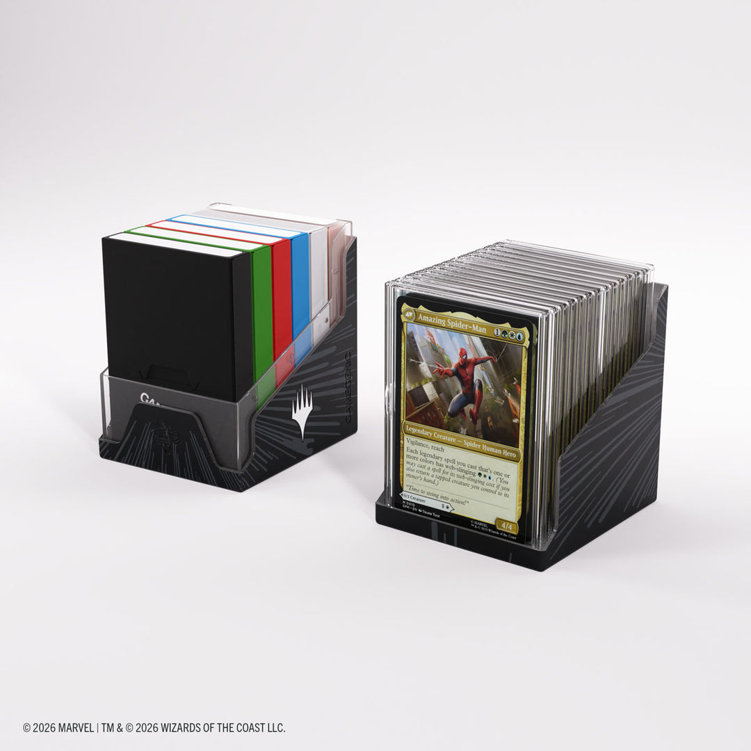Magic: The Gathering: Marvel Super Heroes: Bastion 100+ XL Deck Box - Comic Burst Black