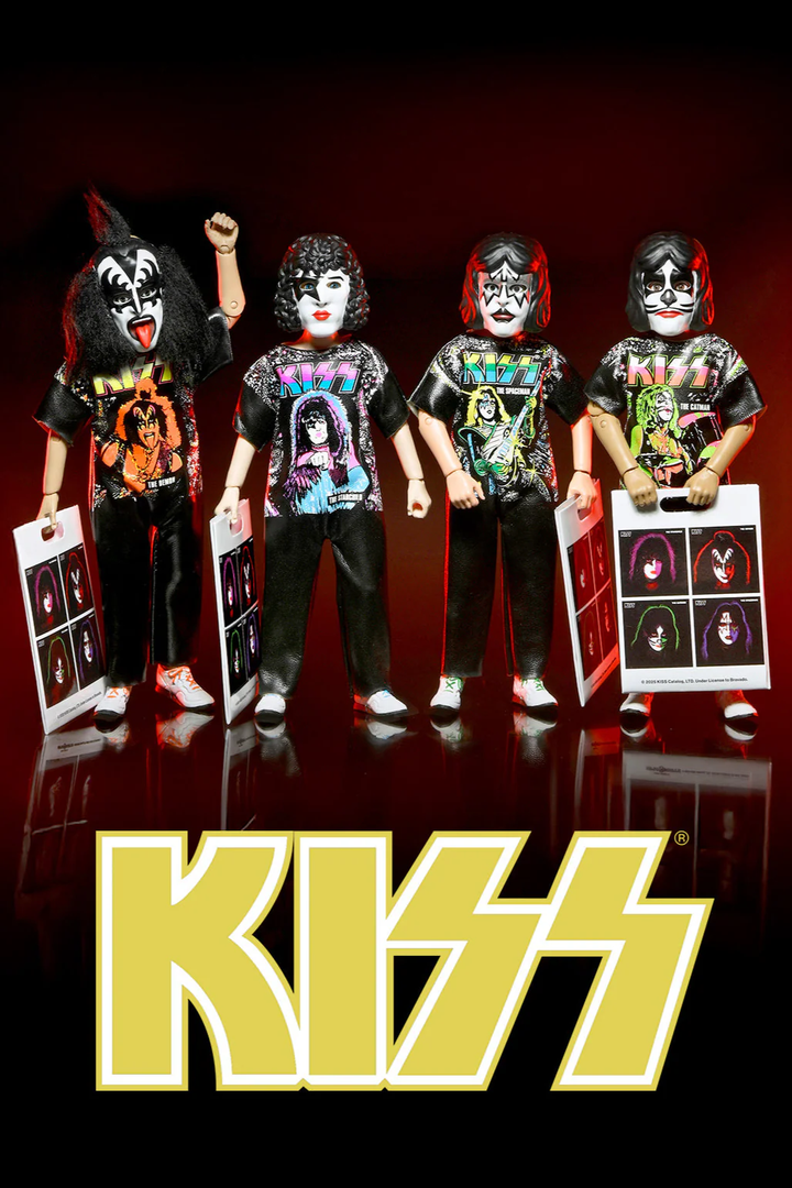 KISS x Ben Cooper Costume Kids Collection - The Starchild, The Demon, The Spaceman & The Catman Costumed Action Figure Bundle