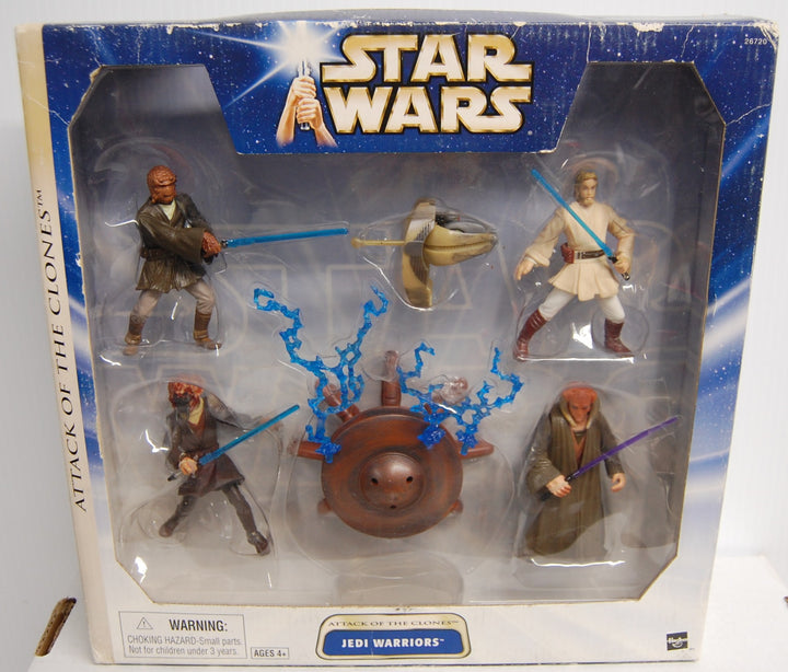 Star Wars: Attack of the Clones - Jedi Warriors 4-Pack Figures 2003 *Box Wear*