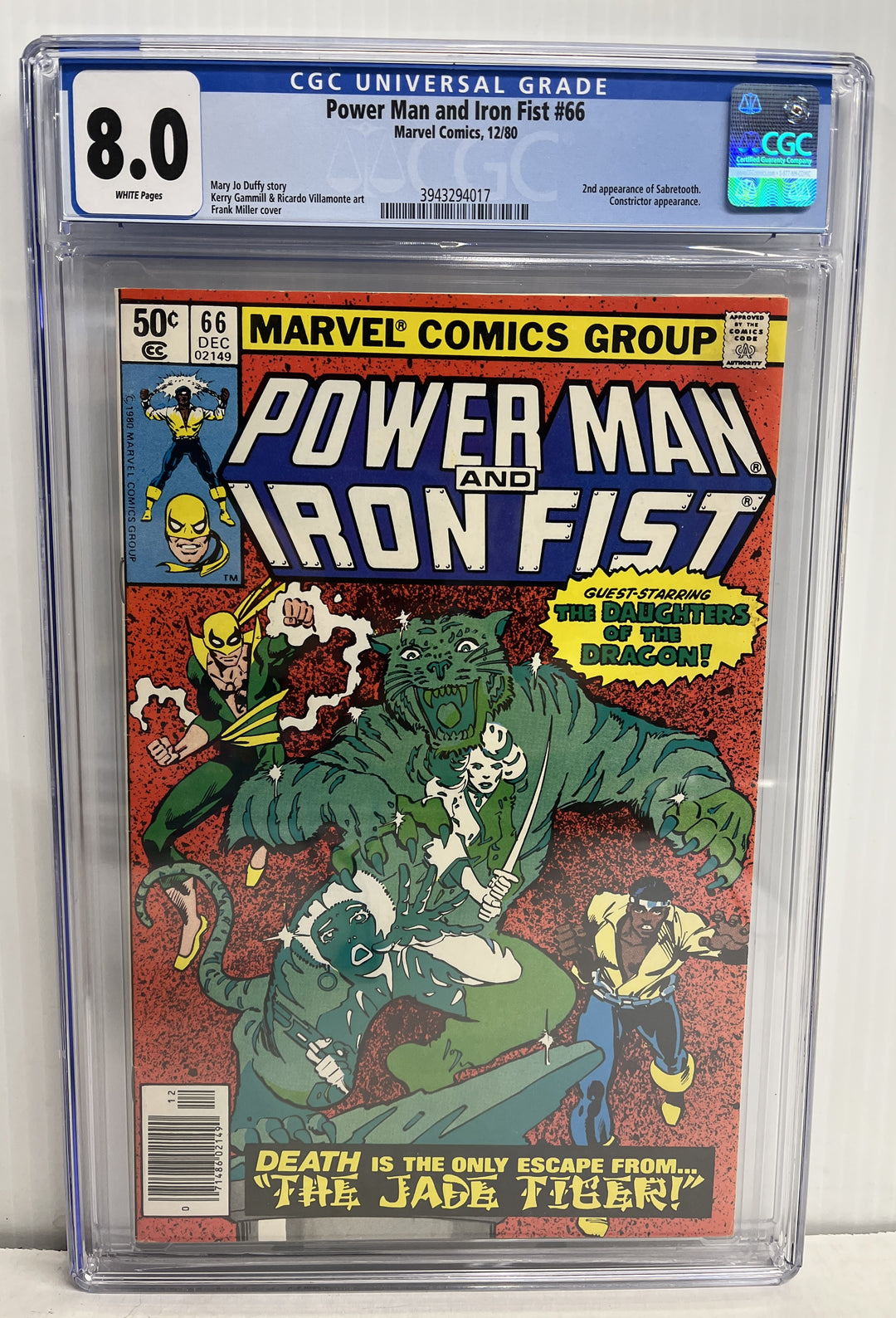 Power Man and Iron Fist #66 CGC 8.0