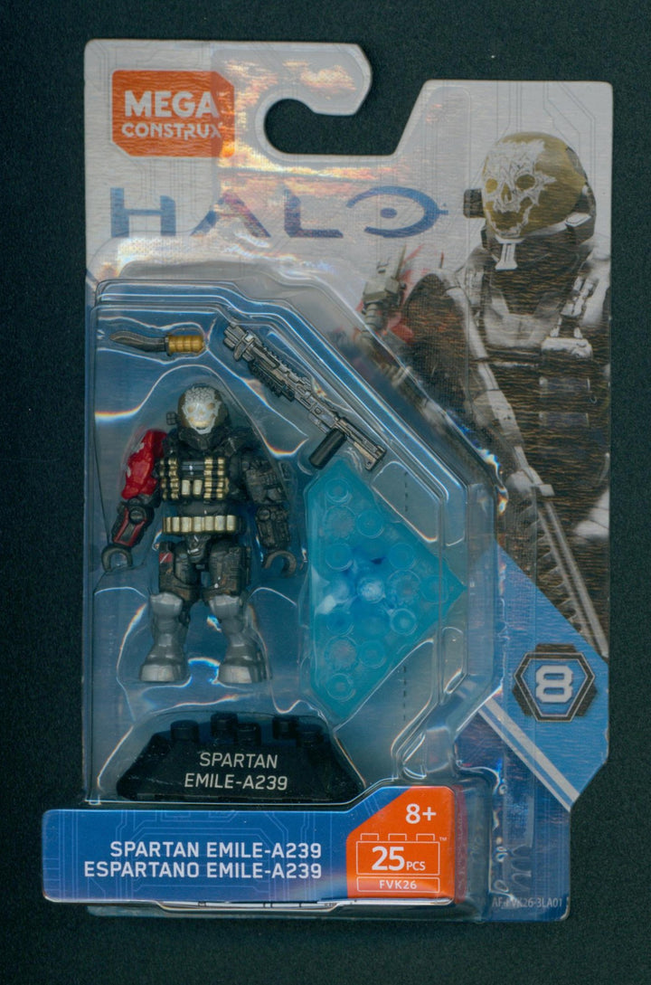 Halo Heroes Series 8 Spartan Emile-A239 Action Figure