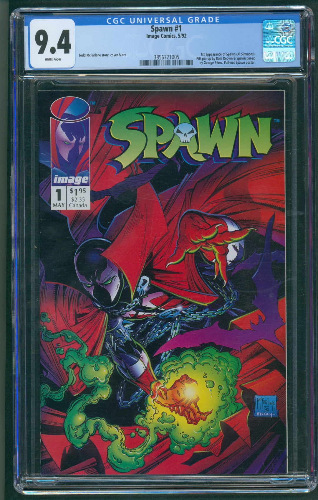 Spawn #1 CGC 9.4
