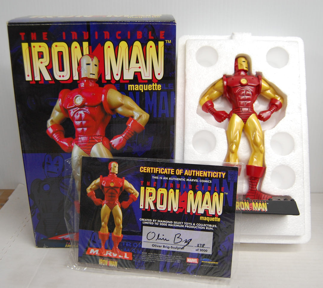 Marvel The Invincible Iron Man Maquette Statue #278/2000 Diamond Select 2005