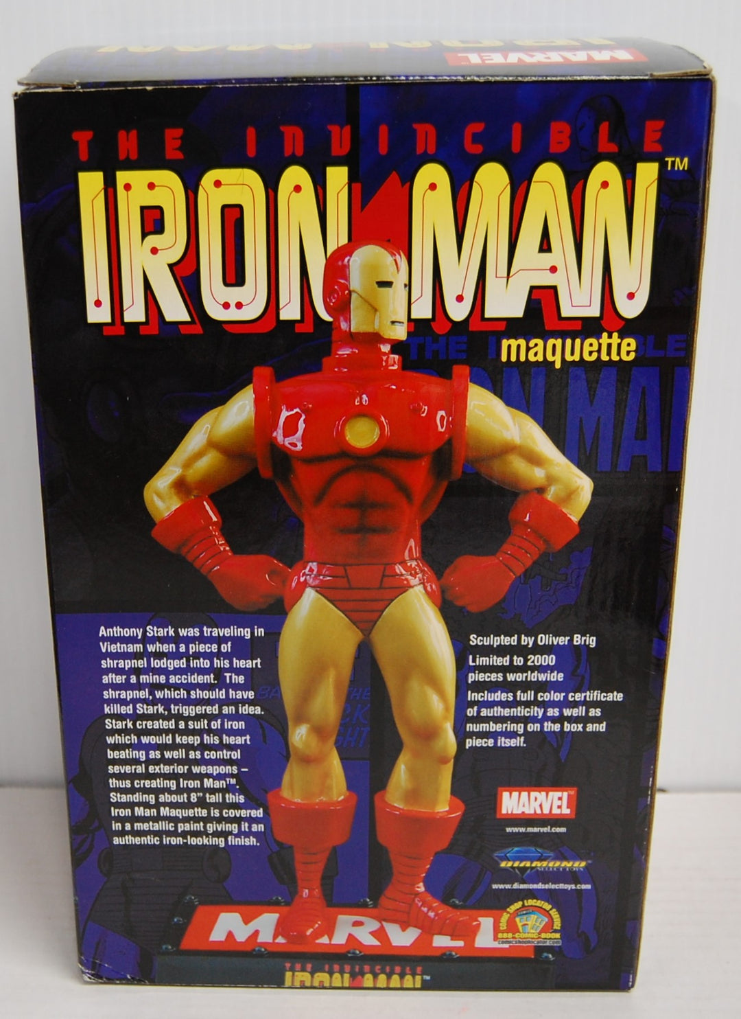 Marvel The Invincible Iron Man Maquette Statue #278/2000 Diamond Select 2005