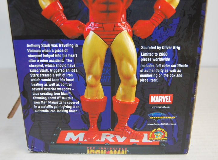 Marvel The Invincible Iron Man Maquette Statue #278/2000 Diamond Select 2005