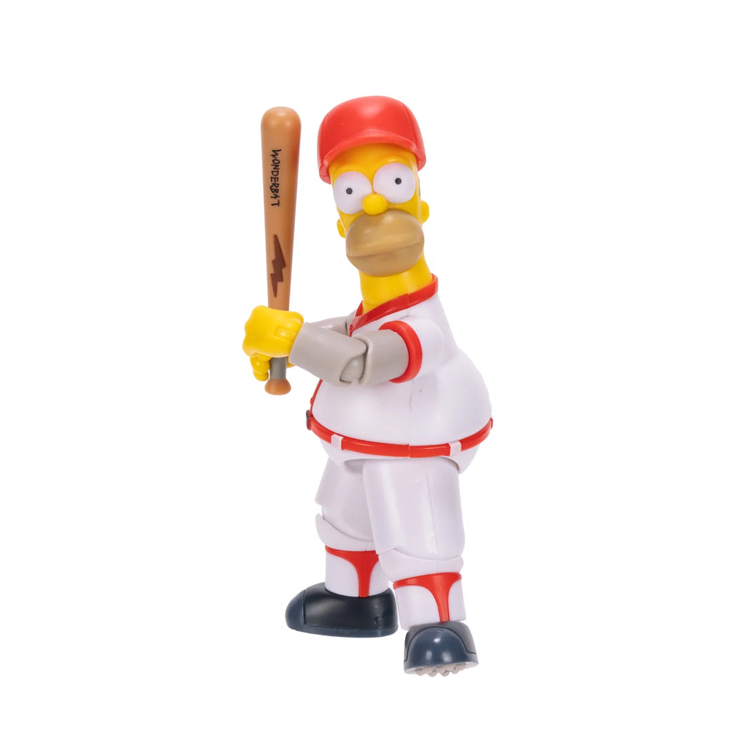 The Simpsons Wave 3 Baseball Homer with Baseball Bat & Removable Hat 5in Figure