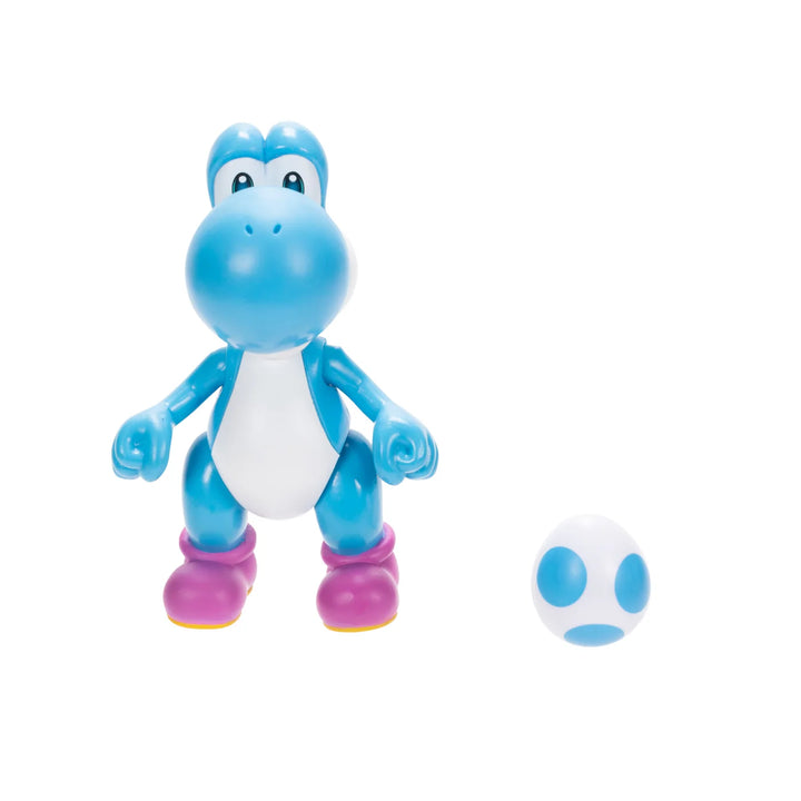 Super Mario Wave 40 Light Blue Yoshi w/Egg 4in Figure