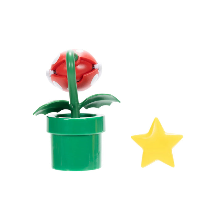 Super Mario Wave 40 Piranha Plant w/ Star 4in Figure