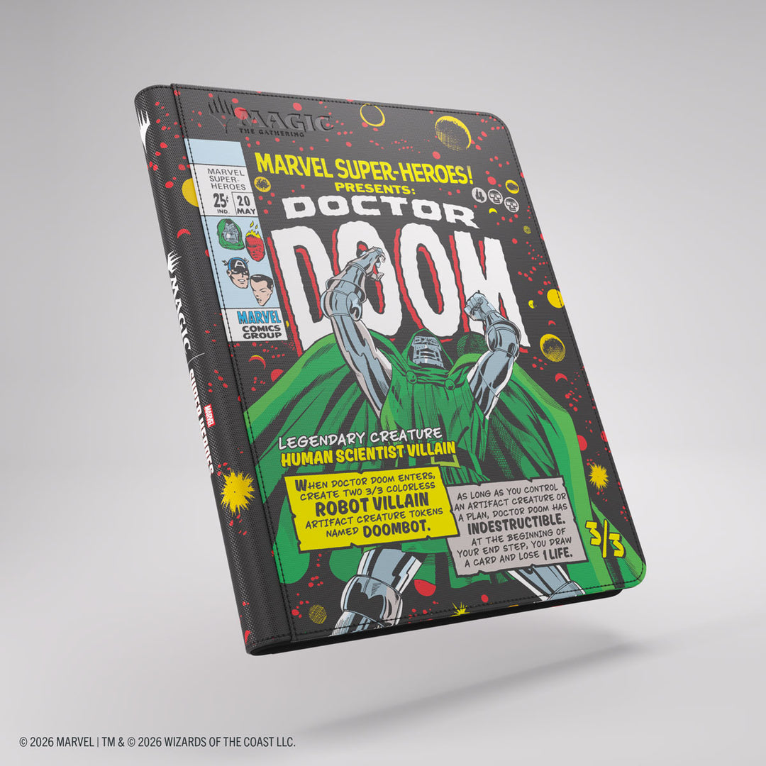 Magic: The Gathering: Marvel Super Heroes: 18-Pocket Zip-Up Binder - Doctor Doom