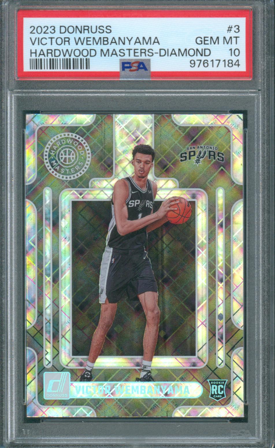 2023 Donruss Basketball Victor Wembanyama RC #3 Hardwood Masters-Diamond PSA 10 GEM