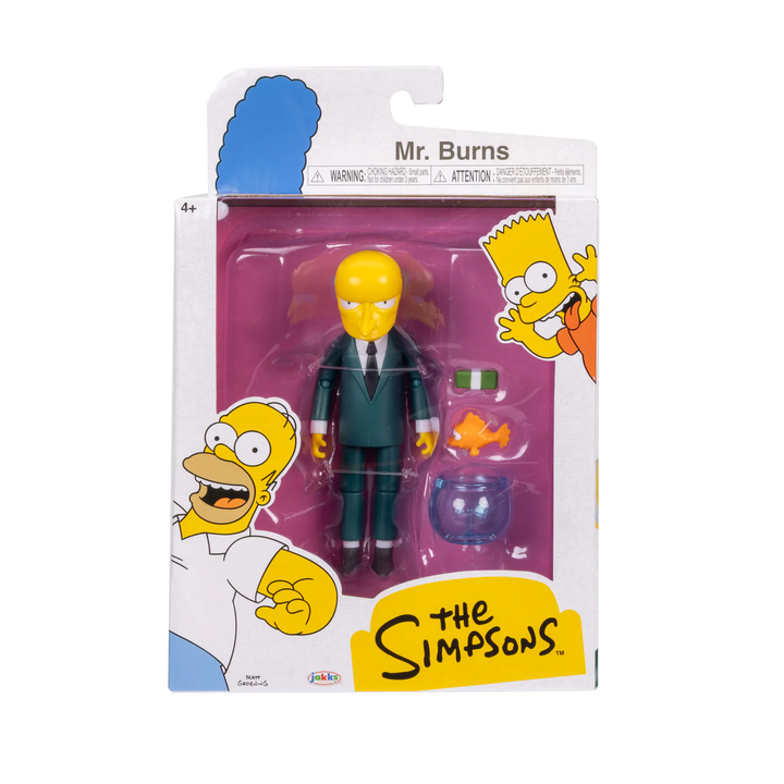 The Simpsons Wave 6 Mr. Burns with Blinky in bowl 5in Figure