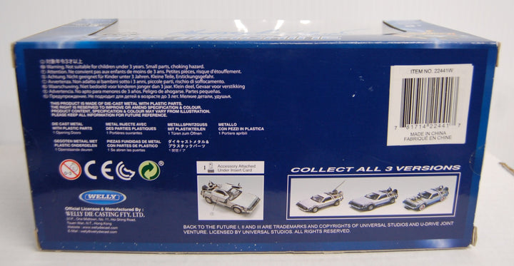 SIGNED by Christopher Lloyd - Back To The Future Part II 1:24 Diecast Delorean Welly