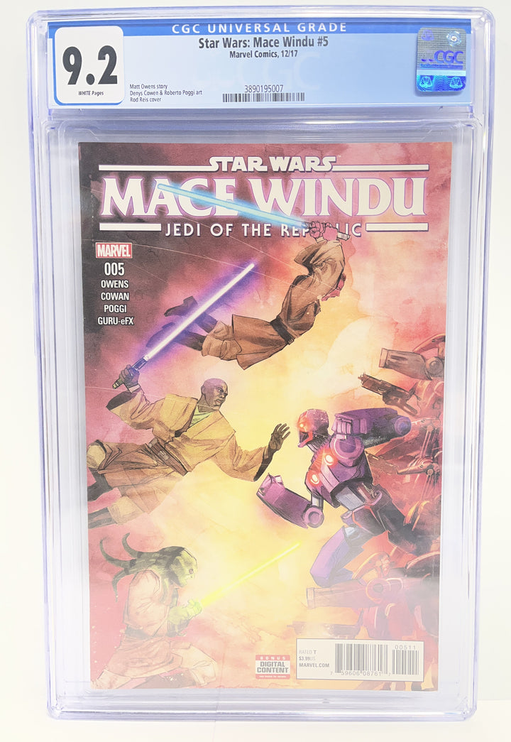 Star Wars Mace Windu #5 CGC 9.2