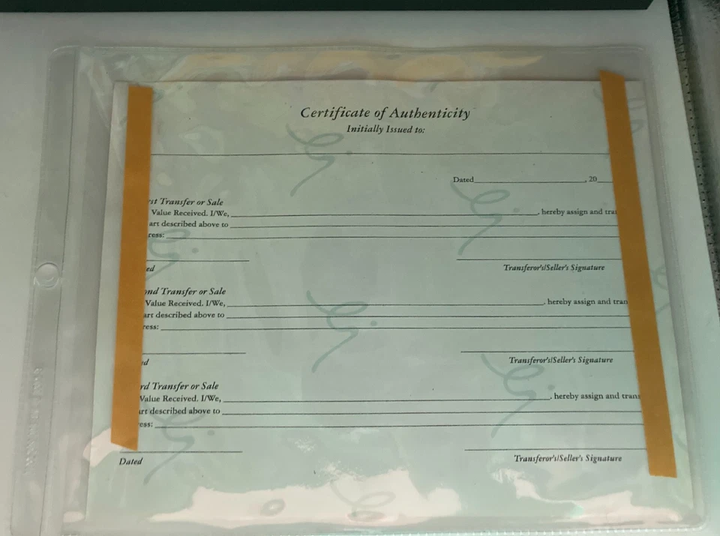 Grinch Stole Christmas Dr. Suess Candy Cane Caper Limited 52 of 100 & Certificate