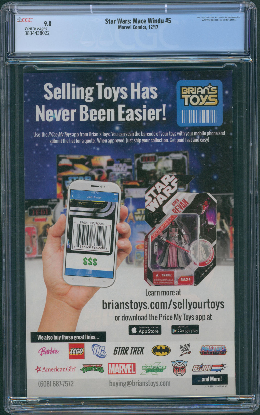 Star Wars: Mace Windu #5 CGC 9.8