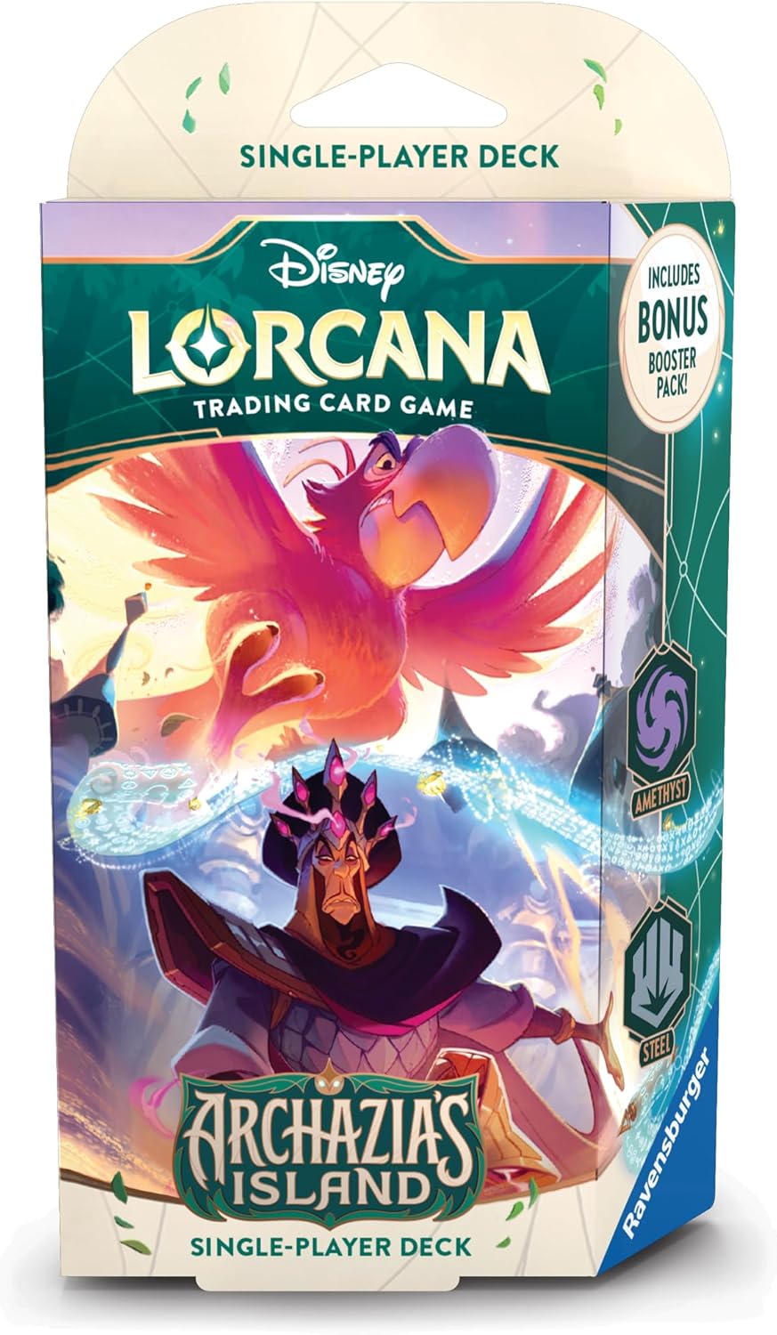 Disney Lorcana TCG: Archazia’s Island - Starter Deck: Amethyst/Steel (Iago & Jafar)