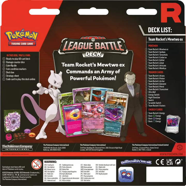Pokemon TCG: League Battle Deck - Team Rocket's Mewtwo ex