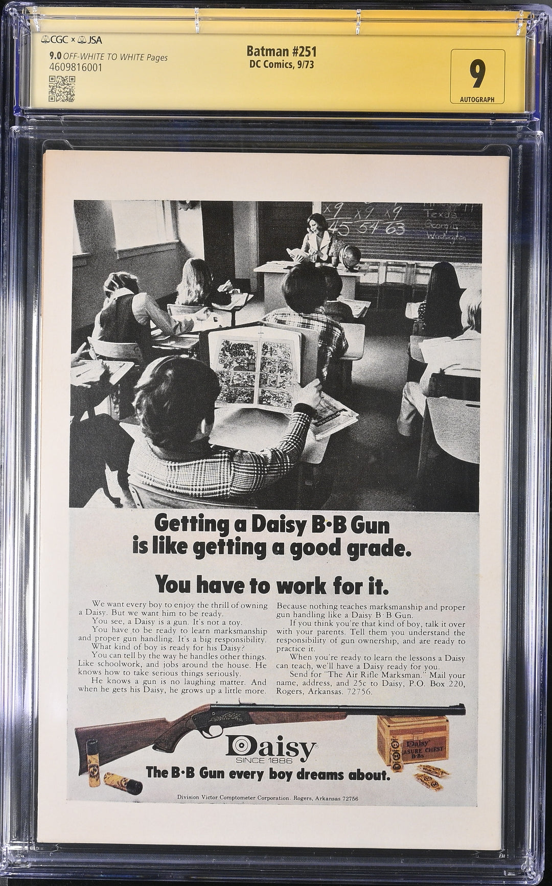 Batman #251 CGC Signature Series 9.0