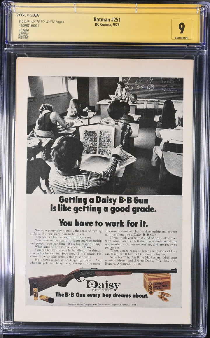 Batman #251 CGC Signature Series 9.0