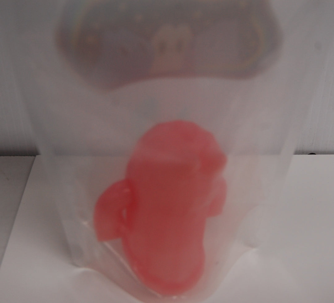 Ben The Ghost Cat - Mao Sofubi Vinyl Figure (Pink w/ Green & Blue Eyes)