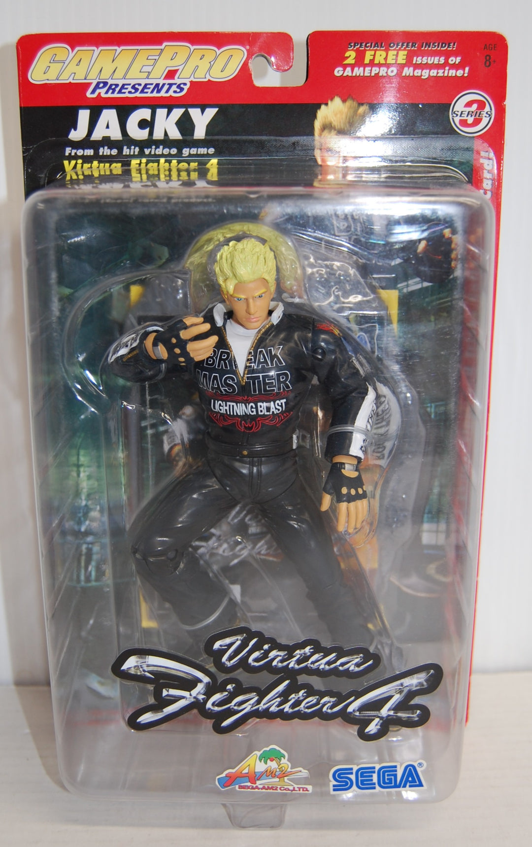 Sega Virtua Fighter 4 - Jacky Figure 2002 GamePro Series 3