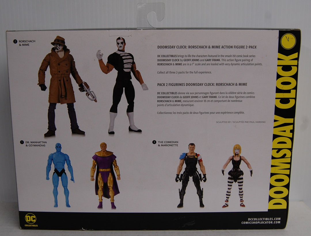 Doomsday Clock - Rorschach & Mime 2-Pack Figures - 2018 DC Collectibles