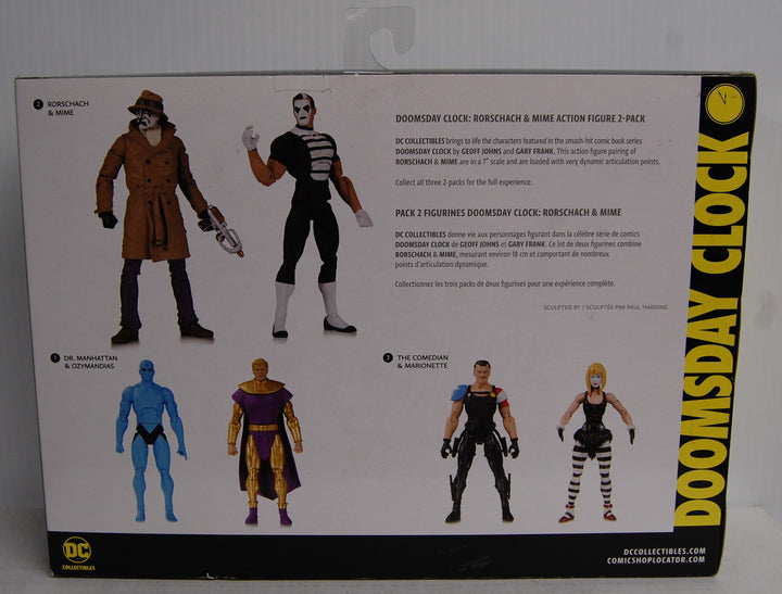 Doomsday Clock - Rorschach & Mime 2-Pack Figures - 2018 DC Collectibles