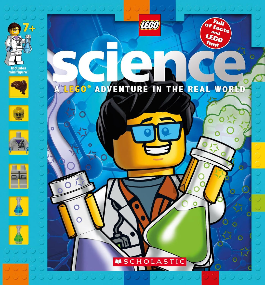 Lego Science Adventure In The Real World Book  w/ Minifigure