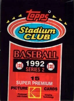 1992 Topps Stadium Club Baseball Series 2 Sealed Pack