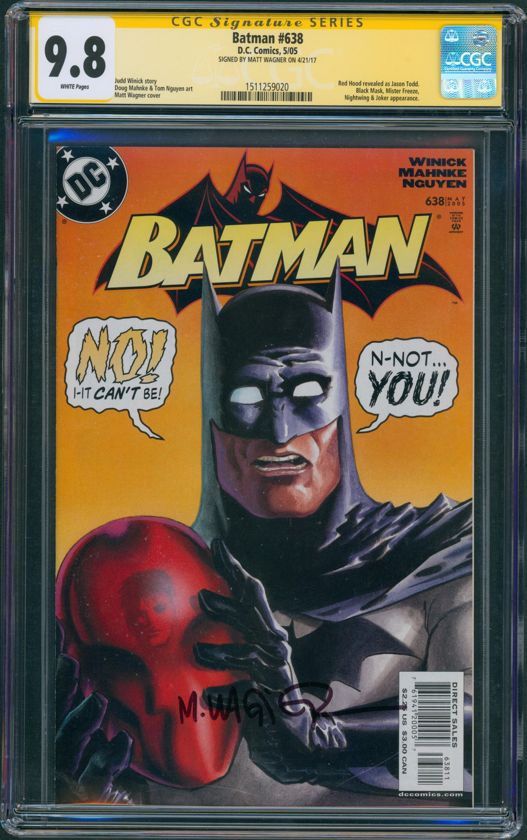 Batman #638 CGC Signature Series 9.8