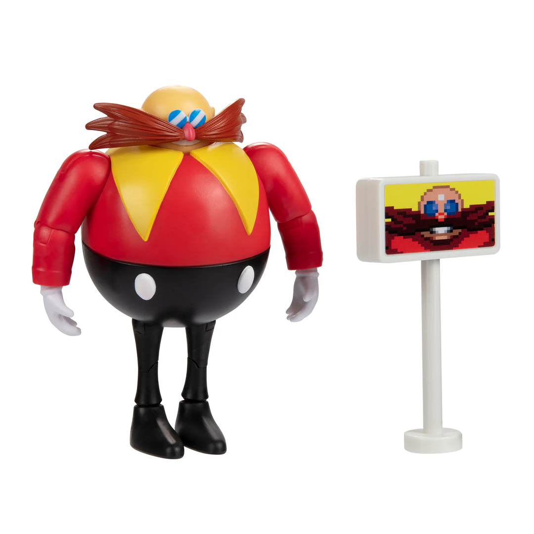 Sonic The Hedgehog Wave 19 Classic Eggman with Goal Plate 4in Figure