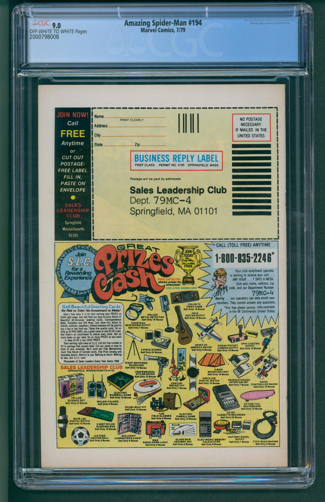 Amazing Spider-Man #194 CGC 9.0