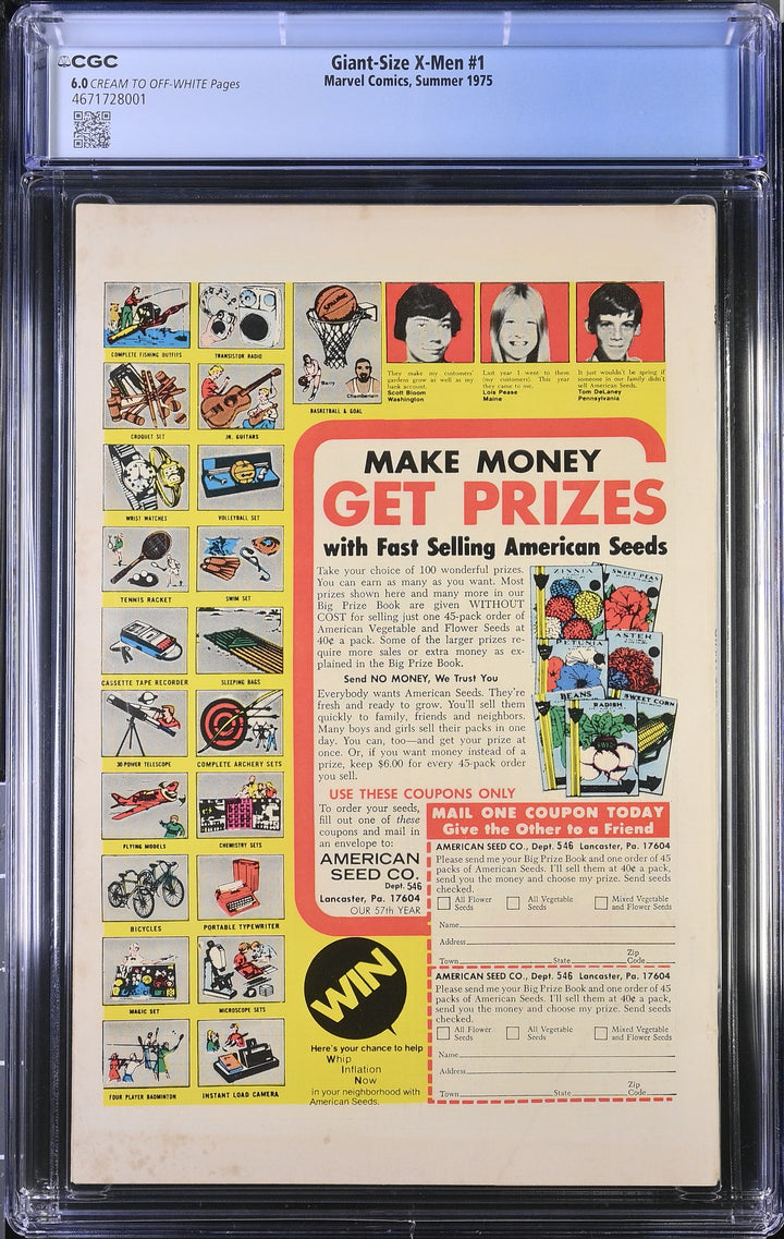 Giant Size X-Men #1 CGC 6.0