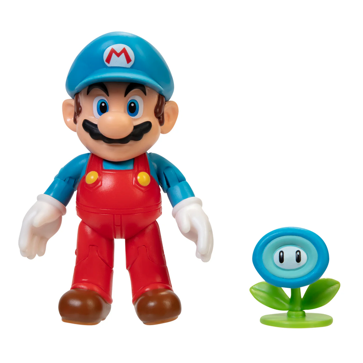 Super Mario Wave 49 Ice Mario w/ Ice Flower 4in Figure