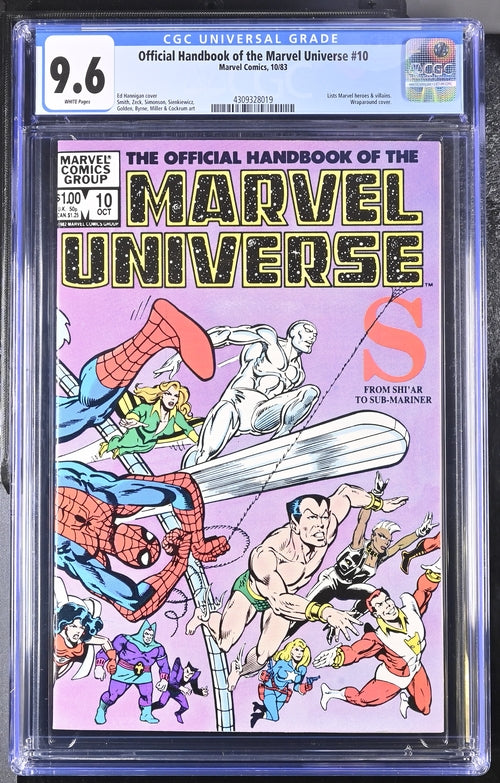 Official Handbook of the Marvel Universe #10 CGC 9.6