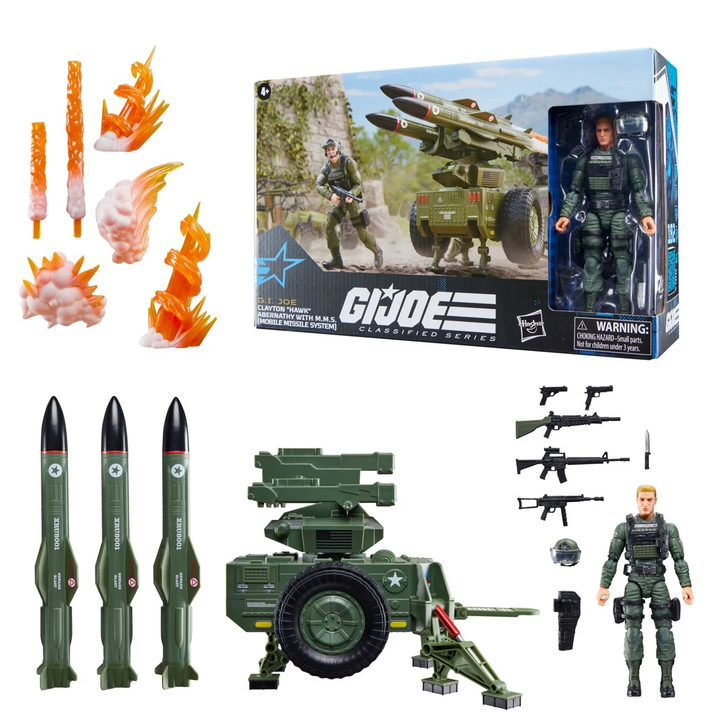 G.I. Joe Classified Series #182 Clayton Hawk Abernathy 6-Inch Action Figure with M.M.S. (Mobile Missile System) Vehicle
