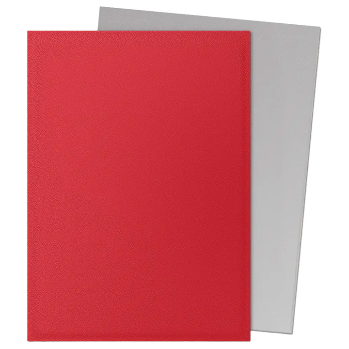 Dragon Shield Card Sleeves - Dual Matte: Crimson & Silver (100 Ct)