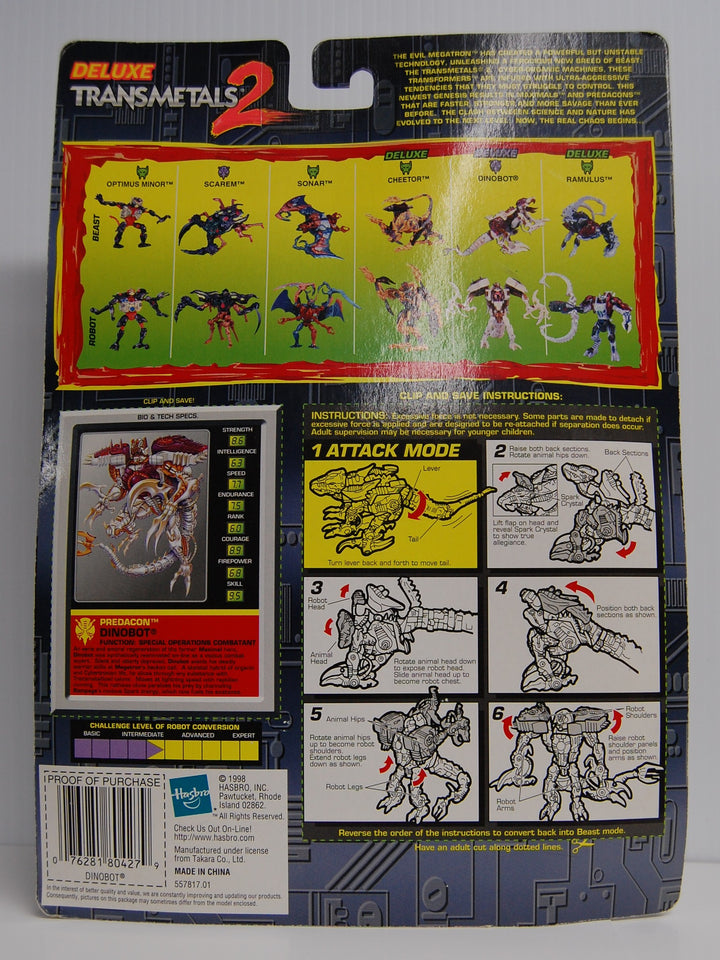 Transformers - Beast Wars Dinobot Deluxe Transmetals 2
