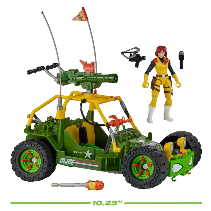 Teenage Mutant Ninja Turtles x G.I. Joe All-Weather and Environment (AWE) Shell-Striker Vehicle with Action Figure