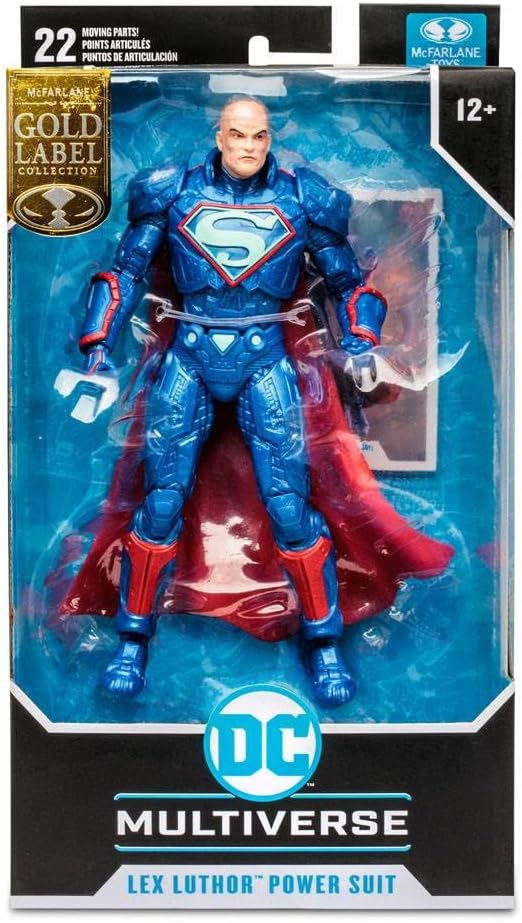 DC Multiverse Lex Luthor Power Suit 7" Action Figure McFarlane Toys •Gold Label