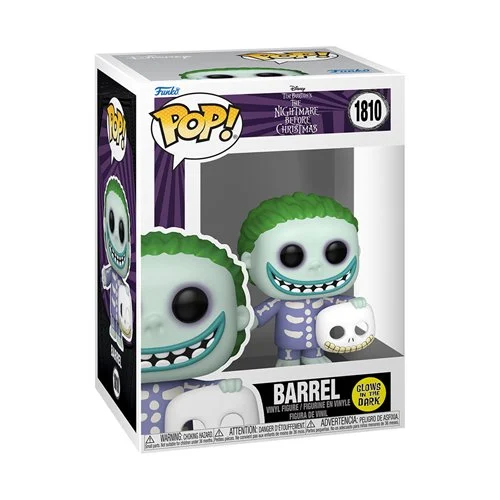 Funko Pop! #1810 The Nightmare Before Christmas - Barrel Glow-in-the-Dark - Exclusive