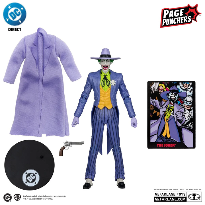 DC Direct Page Punchers Wave 10  Joker (Crisis on Infinite Earths) 7-Inch Scale Action Figure with Comic Book