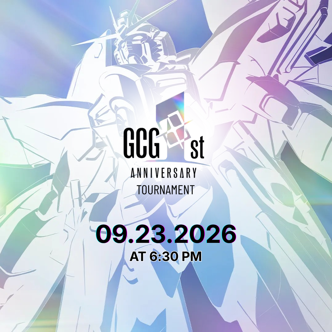 Gundam: 1st Anniversary Tournament 9/23/26 [Wed @ 6:30pm]