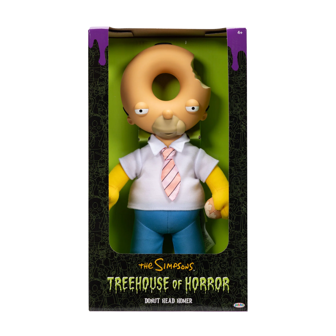 The Simpsons Treehouse of Horror Donut Head Homer Roto Plush