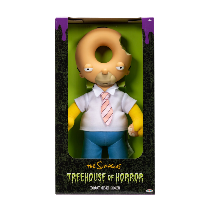 The Simpsons Treehouse of Horror Donut Head Homer Roto Plush